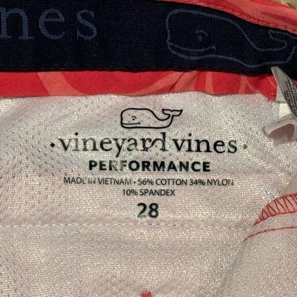 Vineyard Vines Mens Breaker Shorts Bloom Pattern Pink 8" Inseam Sz 28 - Picture 8 of 8